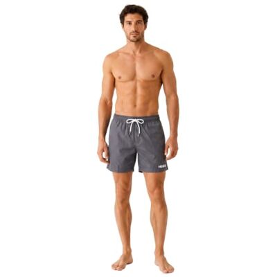 HUGO Uomo Haiti 10234766 02 Swim_Short, Carbone 013, XL HUGO Uomo Haiti 10234766 02 Swim_Short, Carbone 013, XL