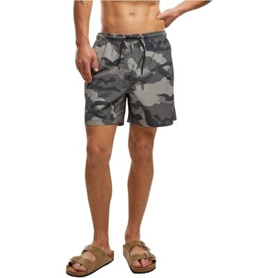 Brandit Swimshorts Basic, Color: grey-camo, Size: M Brandit Swimshorts Basic, Color: grey-camo, Size: M
