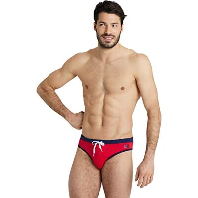 Arena Fundamentals Borders Costume da Bagno Uomo, Costume Slip Uomo Mare e Piscina ad Asciugatura Rapida, Tessuto Maxfit Resistente al Cloro e al Sale, Protezione UV UPF 50+ Arena Fundamentals Borders Costume da Bagno Uomo, Costume Slip Uomo Mare e Piscina ad Asciugatura Rapida, Tessuto Maxfit Resistente al Cloro e al Sale, Protezione UV UPF 50+