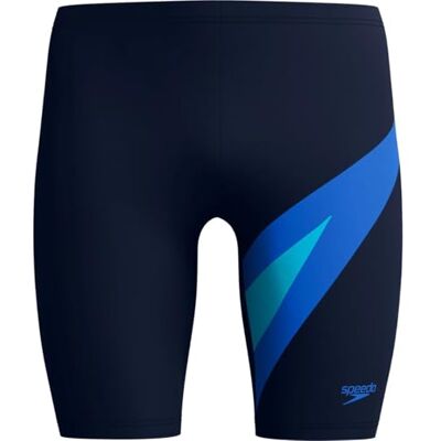 Speedo Hyperboom Jammer da Nuoto per Uomo, Blu Navy, 38 Speedo Hyperboom Jammer da Nuoto per Uomo, Blu Navy, 38