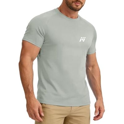 MEETWEE Rashguard Uomo UPF 50+ Maglietta UV Anti-Elastan Asciugatura Rapida Top Sport Elastico per Surf Nuoto Pesca MEETWEE Rashguard Uomo UPF 50+ Maglietta UV Anti-Elastan Asciugatura Rapida Top Sport Elastico per Surf Nuoto Pesca