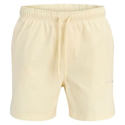 Jack & Jones Swim Shorts Jpstmaui Norrebro-Pantaloncini da Nuoto Reg, Giallo Pastello, L Uomo Jack & Jones Swim Shorts Jpstmaui Norrebro-Pantaloncini da Nuoto Reg, Giallo Pastello, L Uomo