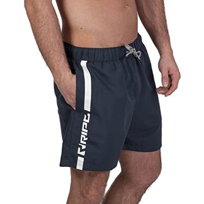 RIPT Performance RIPT Costume Uomo Asciugatura Rapida – Pantaloncini Mare con Rete Interna, Protezione UV50, Boardshort Spiaggia Nuoto Surf Estate (Marina/Bianco, M) RIPT Performance RIPT Costume Uomo Asciugatura Rapida – Pantaloncini Mare con Rete Interna, Protezione UV50, Boardshort Spiaggia Nuoto Surf Estate (Marina/Bianco, M)