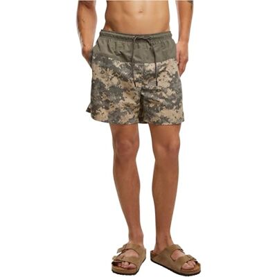 Brandit Swimshorts Basic, Color: oliv-AT Digi, Size: XXL Brandit Swimshorts Basic, Color: oliv-AT Digi, Size: XXL