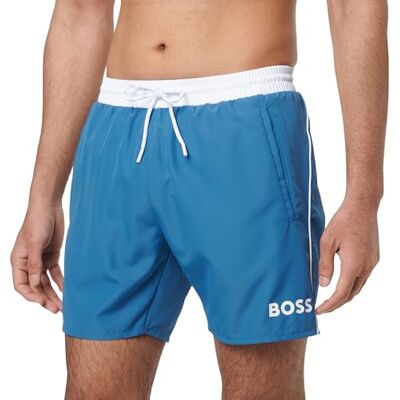 Boss Starfish 10259586 01 Swim_Short da Uomo, Open Blue 462, L Boss Starfish 10259586 01 Swim_Short da Uomo, Open Blue 462, L
