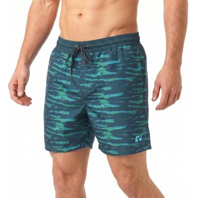RIPT Performance RIPT Costume Uomo Asciugatura Rapida – Pantaloncini Mare con Rete Interna, Protezione UV50, Boardshort Spiaggia Nuoto Surf Estate (Tinta Unita Blu/Verde, M) RIPT Performance RIPT Costume Uomo Asciugatura Rapida – Pantaloncini Mare con Rete Interna, Protezione UV50, Boardshort Spiaggia Nuoto Surf Estate (Tinta Unita Blu/Verde, M)