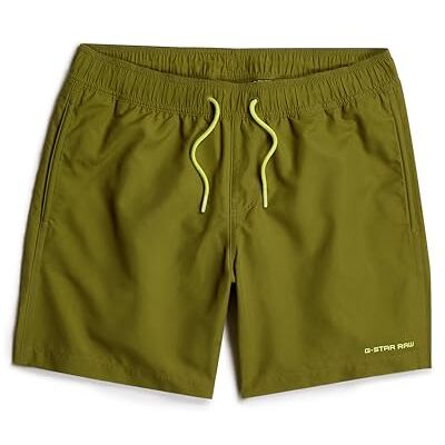 G-STAR Dirik Solid Pantaloncini da Bagno da Uomo, Verde (Mayfly ), L G-STAR Dirik Solid Pantaloncini da Bagno da Uomo, Verde (Mayfly ), L