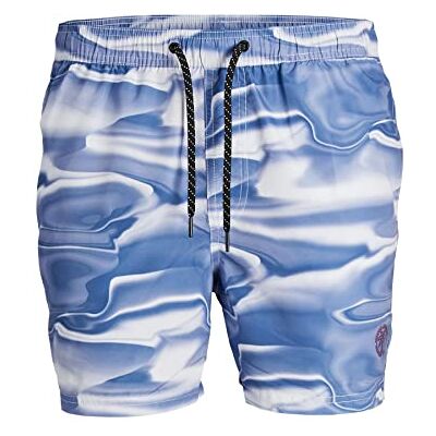 Jack & Jones Jpstfiji Jjswim Digital Costume da Bagno da Uomo, Blu -Sodalite Blue, L Jack & Jones Jpstfiji Jjswim Digital Costume da Bagno da Uomo, Blu -Sodalite Blue, L