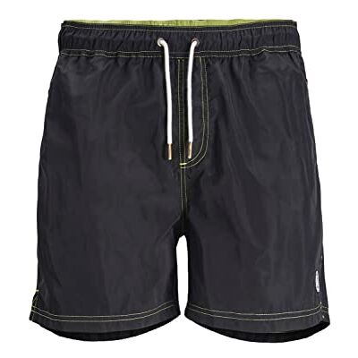 Jack & Jones Costume da Bagno da Uomo, JPSTMALTA JJSWIM con Cerniera Si, Colore Nero, Taglia L, Nero, L Jack & Jones Costume da Bagno da Uomo, JPSTMALTA JJSWIM con Cerniera Si, Colore Nero, Taglia L, Nero, L