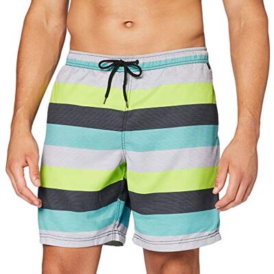 FIREFLY Ronny Pantaloncini Da Bagno Pantaloncini Da Bagno Uomo, Uomo, Green Stripe, XXL FIREFLY Ronny Pantaloncini Da Bagno Pantaloncini Da Bagno Uomo, Uomo, Green Stripe, XXL