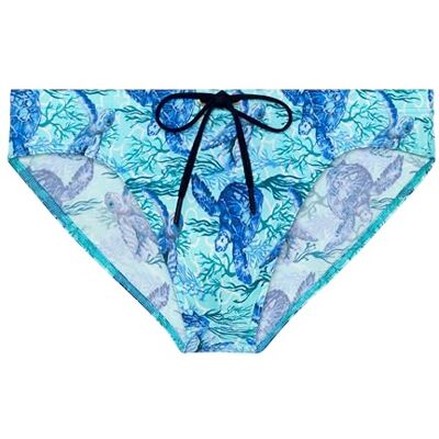 Hom Slip de Bain Tartane Costume, Stampa Blu, L Uomo Hom Slip de Bain Tartane Costume, Stampa Blu, L Uomo