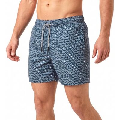 RIPT Performance RIPT Costume Uomo Asciugatura Rapida – Pantaloncini Mare con Rete Interna, Protezione UV50, Boardshort Spiaggia Nuoto Surf Estate (Stampa Diamante Blu Pallido, XL) RIPT Performance RIPT Costume Uomo Asciugatura Rapida – Pantaloncini Mare con Rete Interna, Protezione UV50, Boardshort Spiaggia Nuoto Surf Estate (Stampa Diamante Blu Pallido, XL)