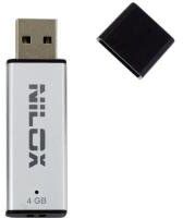 Nilox U2NIL4BL002 Chiavetta PenDrive USB con Capacità di 4 GB 2.0