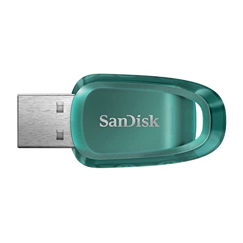 SanDsik Memoria USB Ultra Eco 3.2 Gen 1 64 GB 100 MB/S, Nero, 64 GB