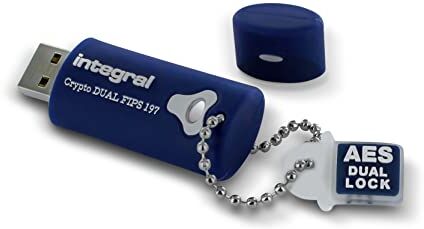 Integral Crypto Chiavetta USB 3.0, 32 GB, con crittografia AES 256 bit, FIPS 197, per Admin e User