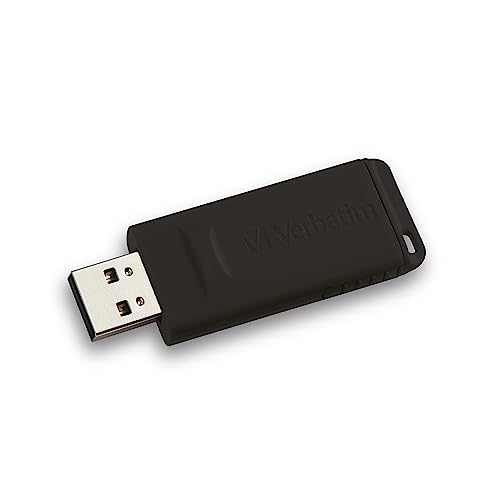 Verbatim chiavetta USB Slider Drive 64 GB, USB 2.0, Memoria USB, Per Laptop Notebook Ultrabook TV Autoradio, Penna USB 2.0,Pendrive con Meccanismo a Scorrimento, Nera
