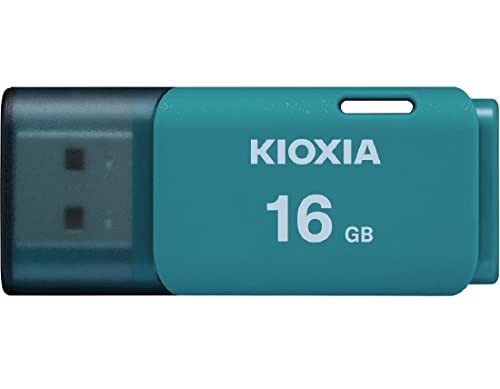 KIOXIA 16GB TransMemory U202 USB 2.0 Flash Drive, Aqua