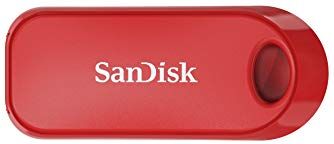 SanDisk Cruzer Snap 32 GB USB Flash Drive Red