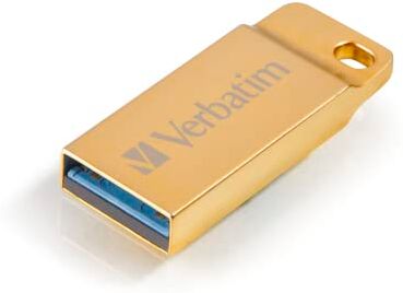 Verbatim 99104 Unità USB 3.0 Metal Executive, 16 GB, Oro