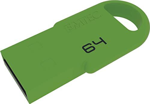 EMTEC Mini chiavetta USB 2.0, serie Runners D250, 64 GB, colore: Verde