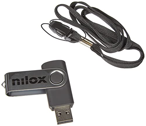 Nilox , Chiavetta USB  da 2GB, PenDrive Bulk 2.0 con Capacità di 2GB, Velocità di Lettura 8 MB/s e Scrittura a 2,5 MB/s, Compatibilità Universale, Facile Installazione con Plug & Play, Nero