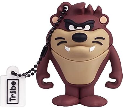 Tribe Chiavetta USB 32 GB TAZ Memoria Flash 2.0, Personaggio Originale Looney Tunes, Pennetta USB Compatibile con Windows, Linux e Mac