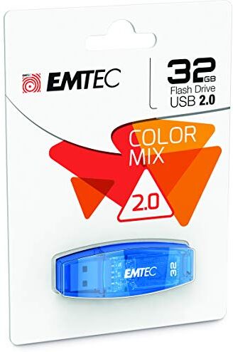 EMTEC C410 Color Mix Memoria 32 GB, USB 2.0, Verde