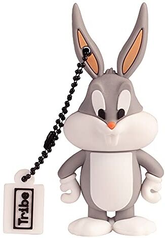 Tribe Chiavetta USB 32 GB BUGS BUNNY Memoria Flash 2.0, Personaggio Originale Looney Tunes, Pennetta USB Compatibile con Windows, Linux e Mac, Multicolor