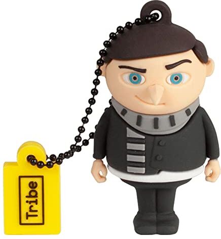 Tribe Chiavetta USB 16 GB Gru Memoria Flash Drive 2.0, Personaggio Originale Minions, Pennetta USB Compatibile con Windows, Linux e Mac, multicolore