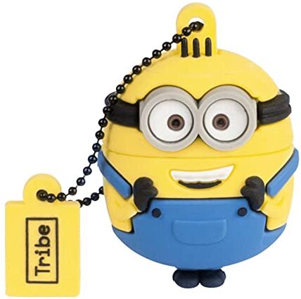 Tribe Chiavetta USB 16 GB Otto Memoria Flash Drive 2.0, Personaggio Originale Minions, Pennetta USB Compatibile con Windows, Linux e Mac, multicolore