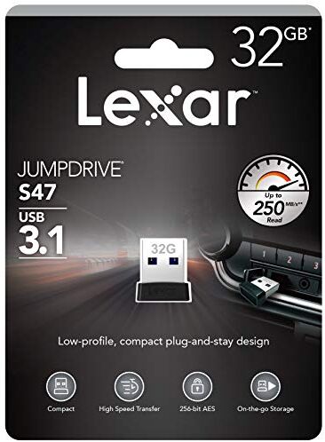 Lexar JUMPDRIVE S47 32GB USB 3.1 Black