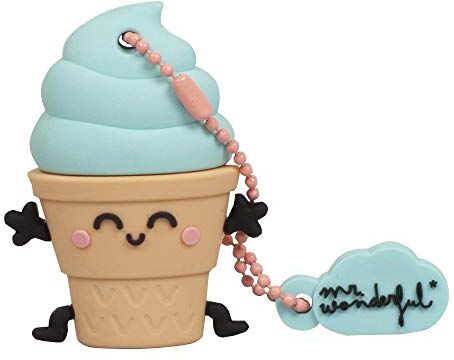 Tribe Chiavetta USB 16 GB Ice Cream Memoria Flash Drive 2.0 Originale Mr Wonderful,  FD038504