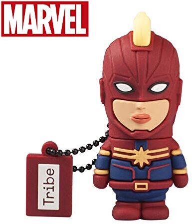 Tribe Chiavetta USB 32 GB Captain Marvel Memoria Flash Drive 2.0 Originale Marvel Avengers,  FD016707