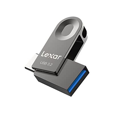 Lexar 64GB Dual Drive USB 3.2 Gen 1 Pen Drive, USB Type C and Type A Connectors, Supports OTG Tablet, Mac and Computer, Laptop, Car, TV, Smartphone, Android Lexar 64GB Dual Drive USB 3.2 Gen 1 Pen Drive, USB Type C and Type A Connectors, Supports OTG Tablet, Mac and Computer, Laptop, Car, TV, Smartphone, Android