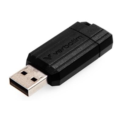 Verbatim 49064 Pendrive Unità USB PinStripe da 32 GB, Nera Verbatim 49064 Pendrive Unità USB PinStripe da 32 GB, Nera
