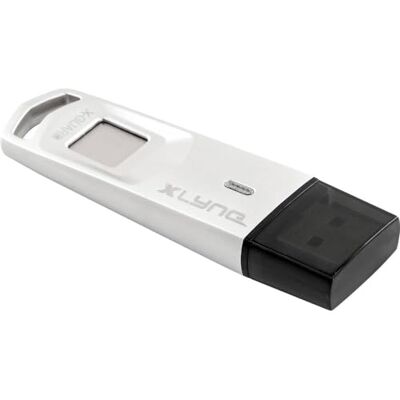 Xlyne X-GUARD 7964002 Chiavetta USB 3 con impronta digitale, 64 GB, colore: Argento Xlyne X-GUARD 7964002 Chiavetta USB 3 con impronta digitale, 64 GB, colore: Argento