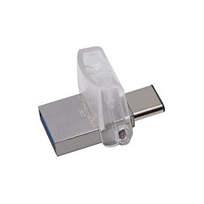 Kingston DataTraveler microDuo 3C DTDUO3C/64GB USB 3.0/3.1 Type-A e Type-C,Argento Kingston DataTraveler microDuo 3C DTDUO3C/64GB USB 3.0/3.1 Type-A e Type-C,Argento