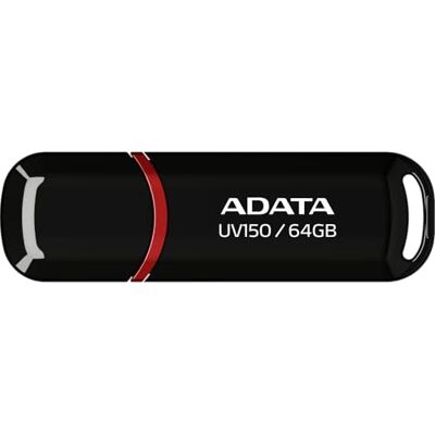 ADATA Chiavetta 64GB USB3.0 UV150, Nero ADATA Chiavetta 64GB USB3.0 UV150, Nero