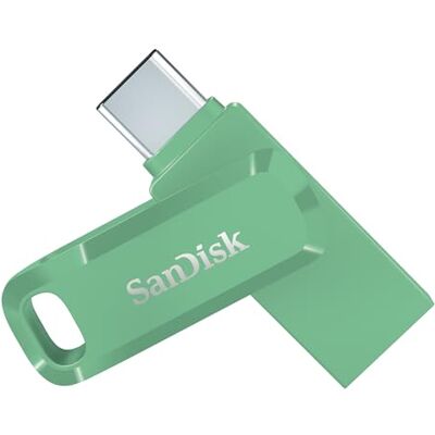 SanDisk Ultra Dual Drive Go, 64GB Unità Flash (con Connettori USB reversibili di Tipo C e Tipo A, per Smartphone, Tablet, Mac e Computer, Fino a 300 MB/s, Chiavetta USB Type-C )Green SanDisk Ultra Dual Drive Go, 64GB Unità Flash (con Connettori USB reversibili di Tipo C e Tipo A, per Smartphone, Tablet, Mac e Computer, Fino a 300 MB/s, Chiavetta USB Type-C )Green