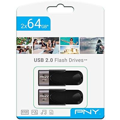 PNY Attaché 4 64GB Pack 4 Chiavetta USB USB 2.0 Nero PNY Attaché 4 64GB Pack 4 Chiavetta USB USB 2.0 Nero