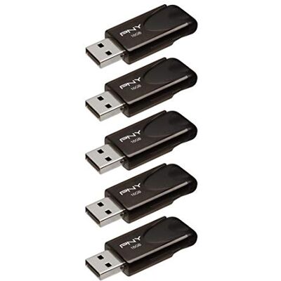 PNY Attaché 4 16GB Pack 5 Chiavetta USB USB 2.0 Nero PNY Attaché 4 16GB Pack 5 Chiavetta USB USB 2.0 Nero