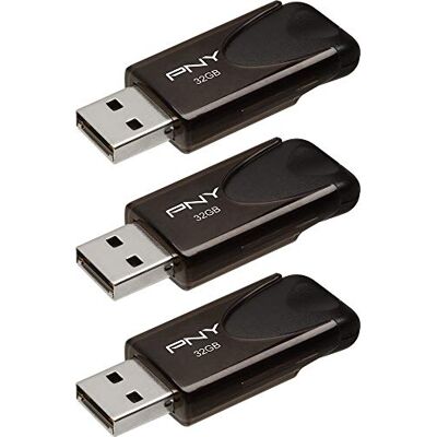 PNY Attaché 4 Chiavetta USB 2.0 da 32 GB, confezione da 3 PNY Attaché 4 Chiavetta USB 2.0 da 32 GB, confezione da 3