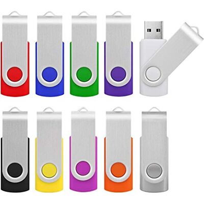 KOOTION 10 Pezzi Chiavetta USB 8GB, USB 2.0 Pen Drive 8 Giga Piccolo e Leggero Chiavi 8 GB Metallo Set Pennetta USB 5 Pack Para Ordenador/TV/Coche/Player, ect (Multicolore) KOOTION 10 Pezzi Chiavetta USB 8GB, USB 2.0 Pen Drive 8 Giga Piccolo e Leggero Chiavi 8 GB Metallo Set Pennetta USB 5 Pack Para Ordenador/TV/Coche/Player, ect (Multicolore)
