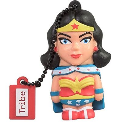 Tribe Chiavetta USB 8 GB Wonder Woman Memoria Flash Drive 2.0, Personaggio Originale DC Comics, Pennetta USB Compatibile con Windows, Linux e Mac Tribe Chiavetta USB 8 GB Wonder Woman Memoria Flash Drive 2.0, Personaggio Originale DC Comics, Pennetta USB Compatibile con Windows, Linux e Mac