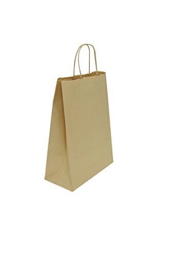 CARTE DOZIO Shopper in Sealing color Avana, maniglia ritorta, f.to cm 18+8x24, cf 25 pz