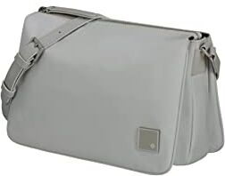 Samsonite Essentially Karissa, Borsa a tracolla M con 3 scomparti, 28 cm, Grigio (Dove Grey)