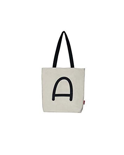 hello-bags . Borsa tote bag in tela con cerniera, fodera e tasca interna. Esterno: 100% cotone. Include una busta regalo kraft. Modello: A. Colore: Écru. Misure: 37x 38 cm.