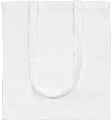 eBuyGB Shopping Tote Borsa a Tracolla, Cotone, Bianco, 31.19 x 24.1 x 5 cm