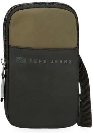 Pepe Jeans Jarvis Borsa a tracolla piccola verde 10,5 x 18 x 2 cm Pelle sintetica e poliestere L by Joumma Bags, Verde, Borsa a tracolla piccola