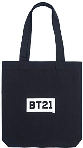 Grupo Erik Borsa shopper cotone BT21, borsa riutilizzabile per la spesa, 39x37 cm